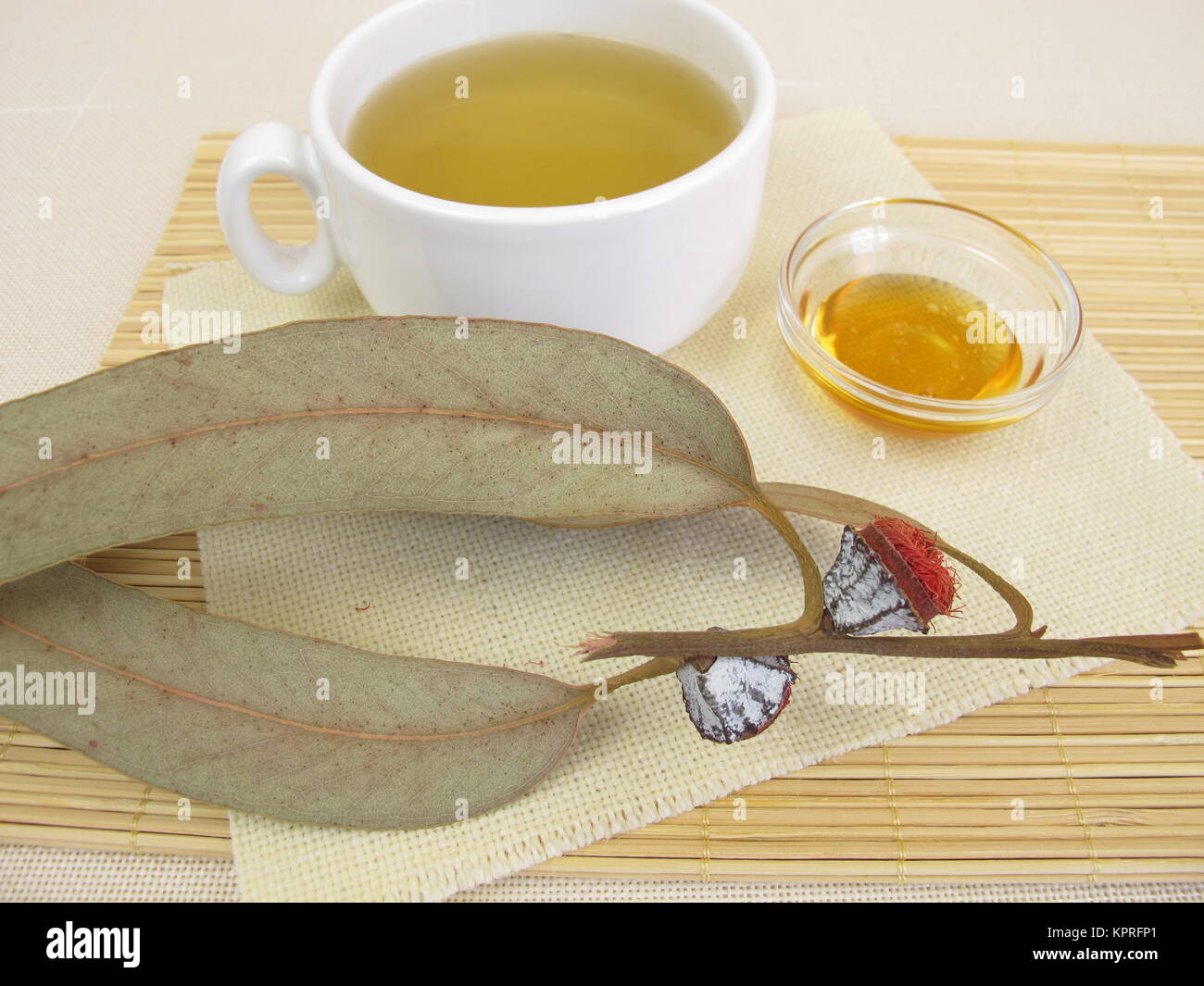 eucalyptus tea with honey Stock Photo Alamy