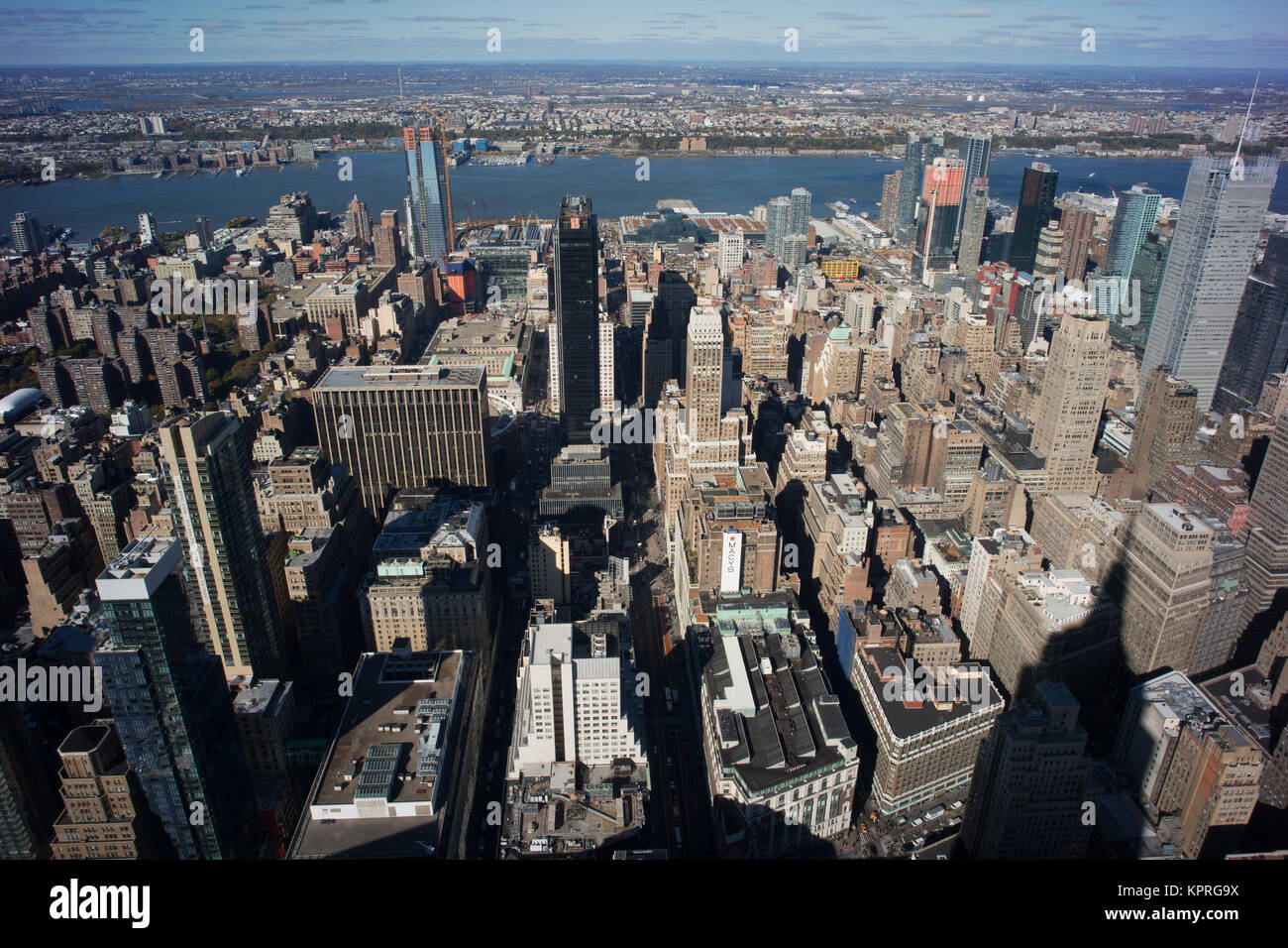 New York City ist eine Weltstadt an der Ostküste der Vereinigten Staaten. Stock Photo