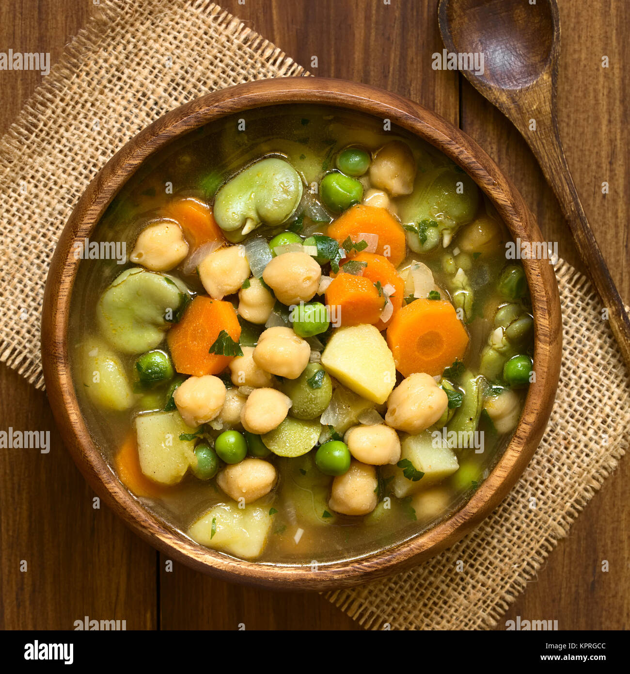 Chickpea Vegetable Soup Stock Photo - Alamy