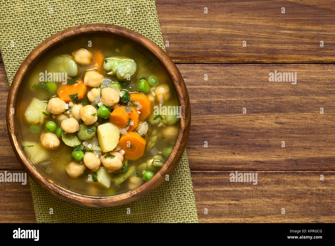 Chickpea Vegetable Soup Stock Photo - Alamy