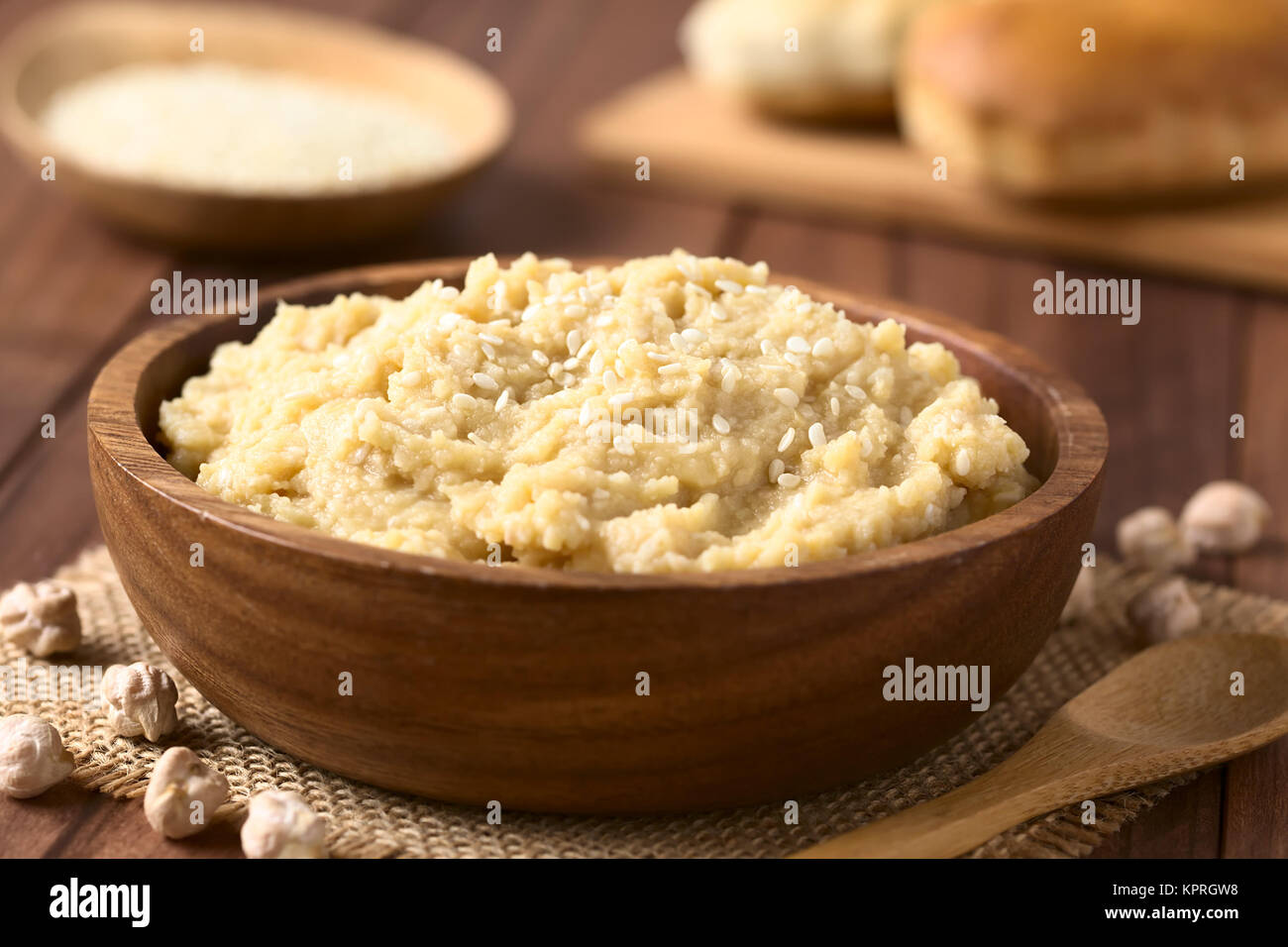 Chickpea Spread or Hummus Stock Photo Alamy