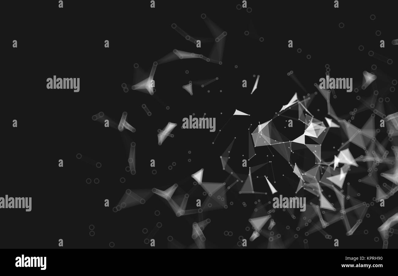 Abstract polygonal space low poly dark background Stock Photo - Alamy