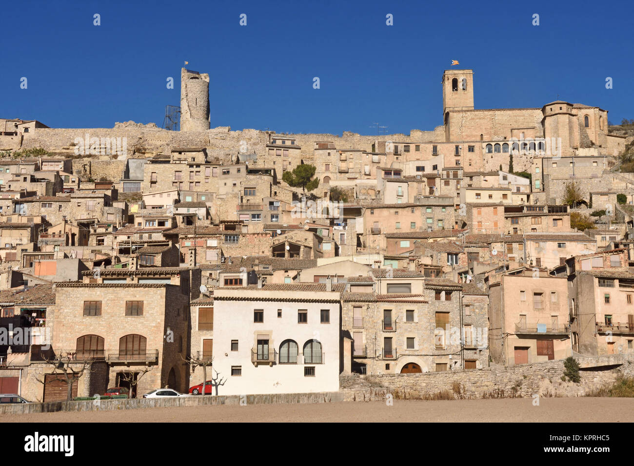 medieval town of Guimera in the Lleida province, Catalonia, Spain Stock Photo