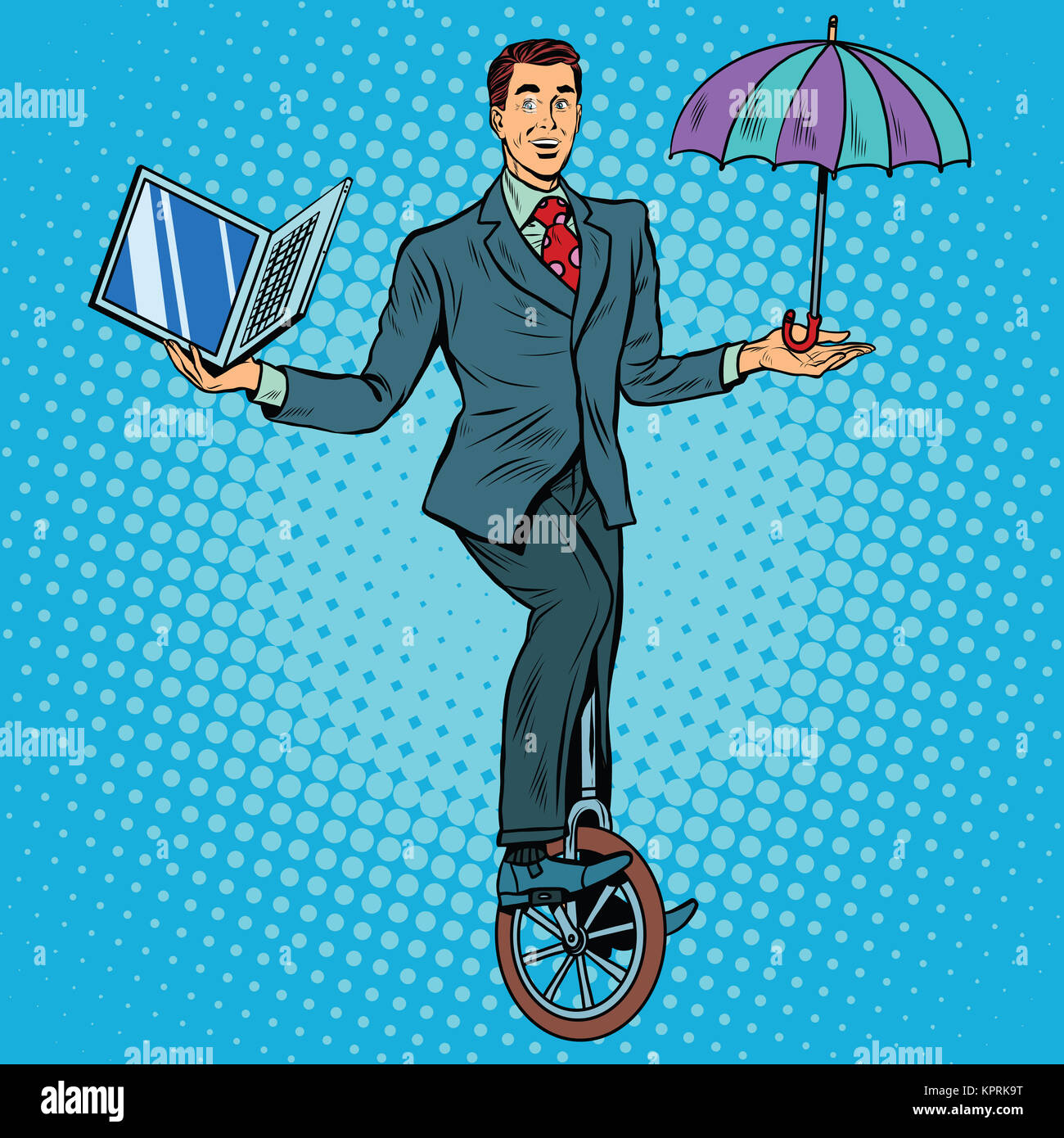 Man on unicycle vintage hires stock photography and images Alamy