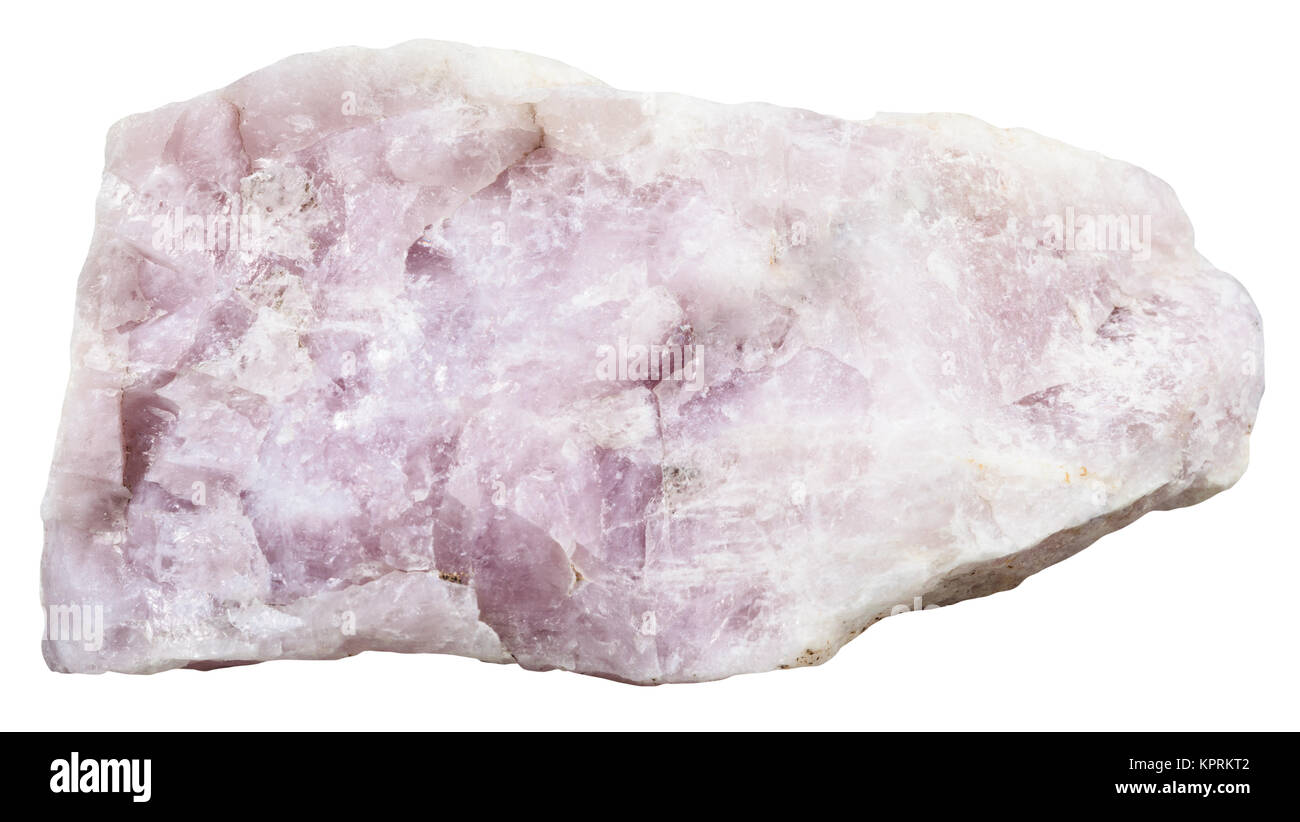 specimen of Ussingite mineral isolated Stock Photo