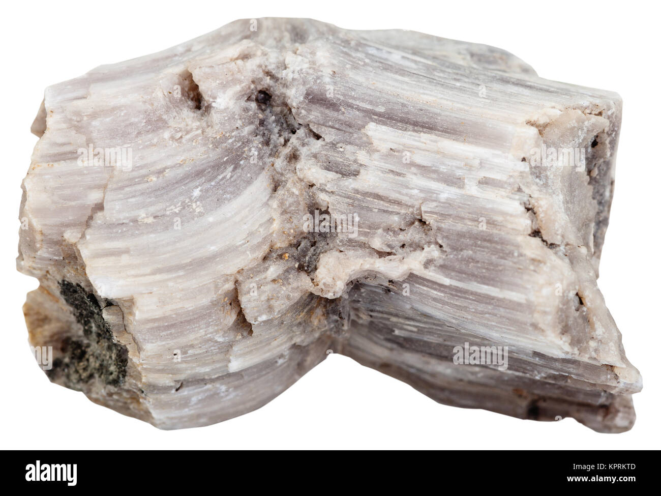 raw Baryte (barite) gemstone isolated on white Stock Photo