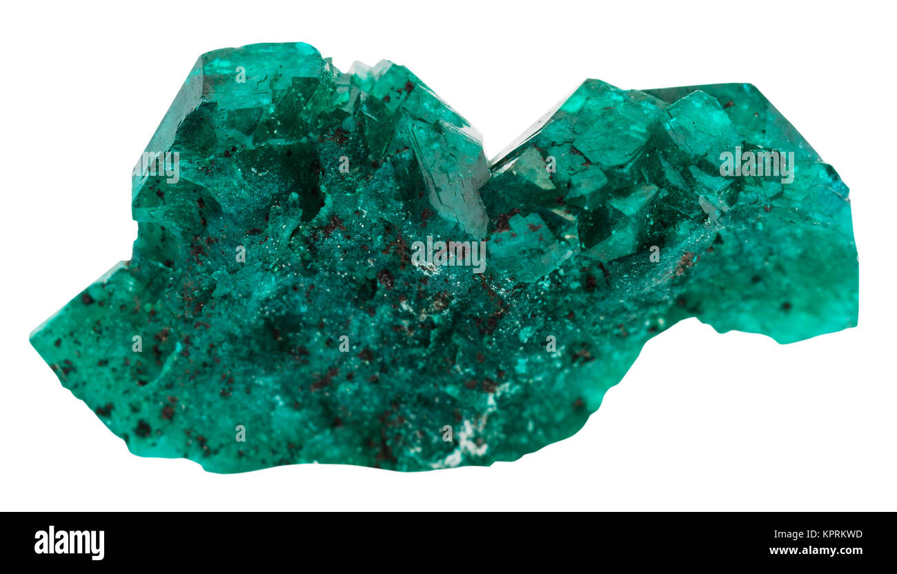 emeraldgreen crystals of dioptase gemstone Stock Photo Alamy