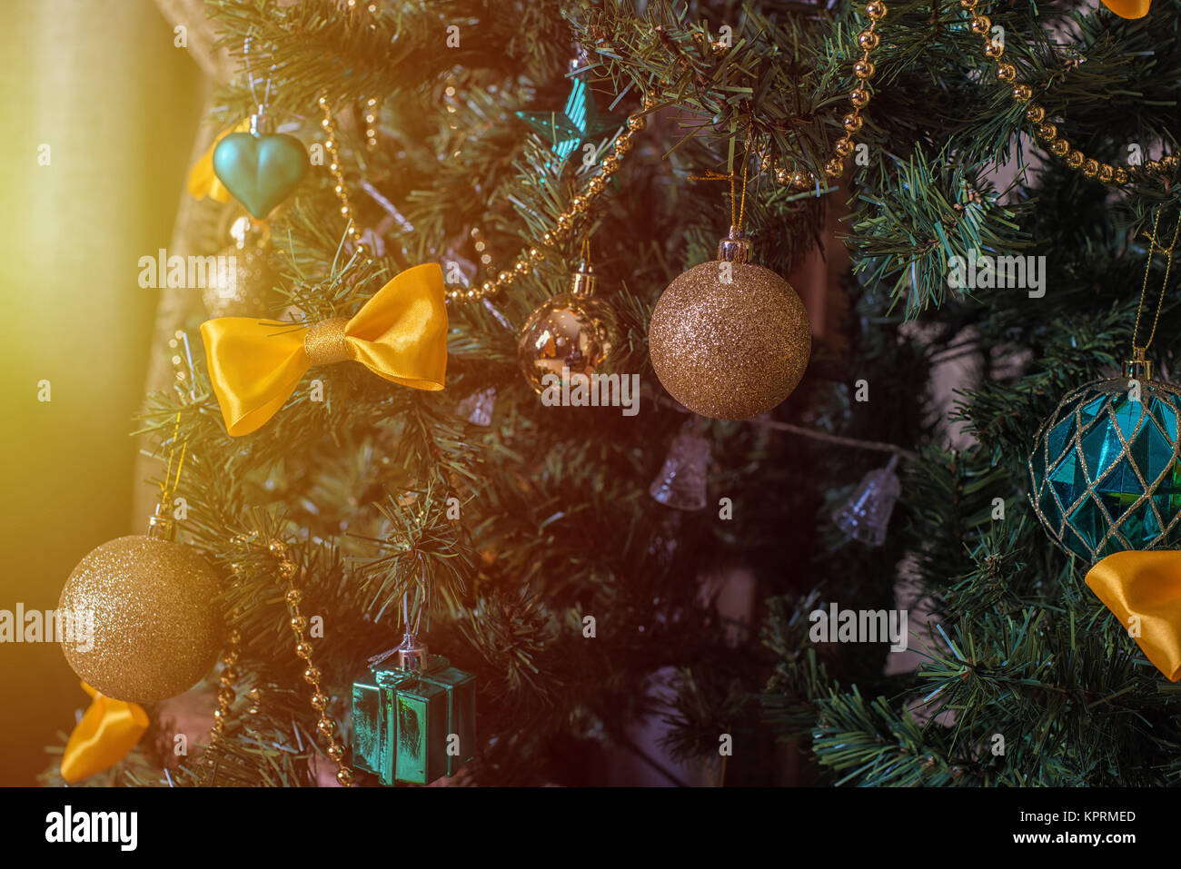 Christmas tree closeup Stock Photo - Alamy