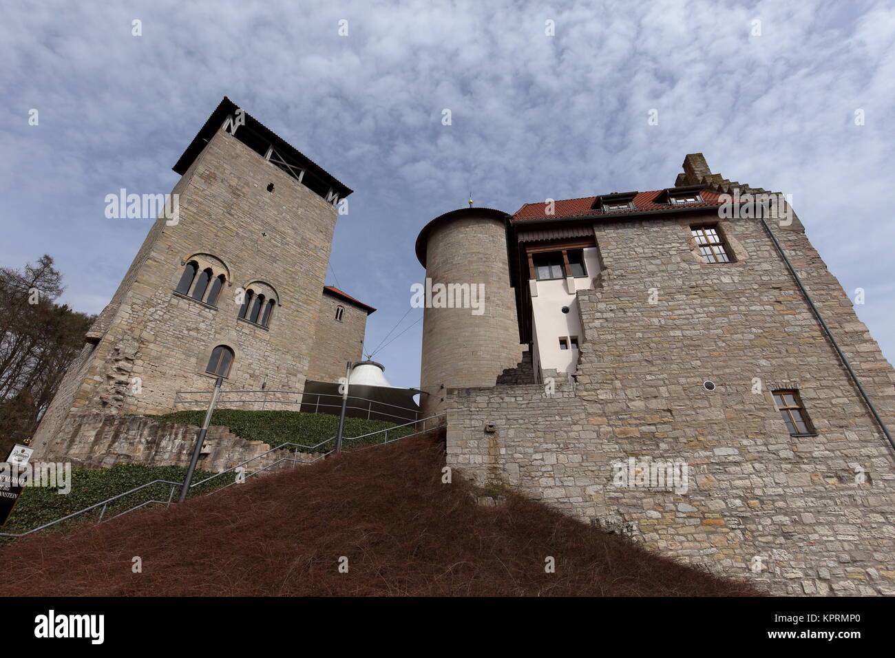 normannstein castle near treffurt in thuringia Stock Photo