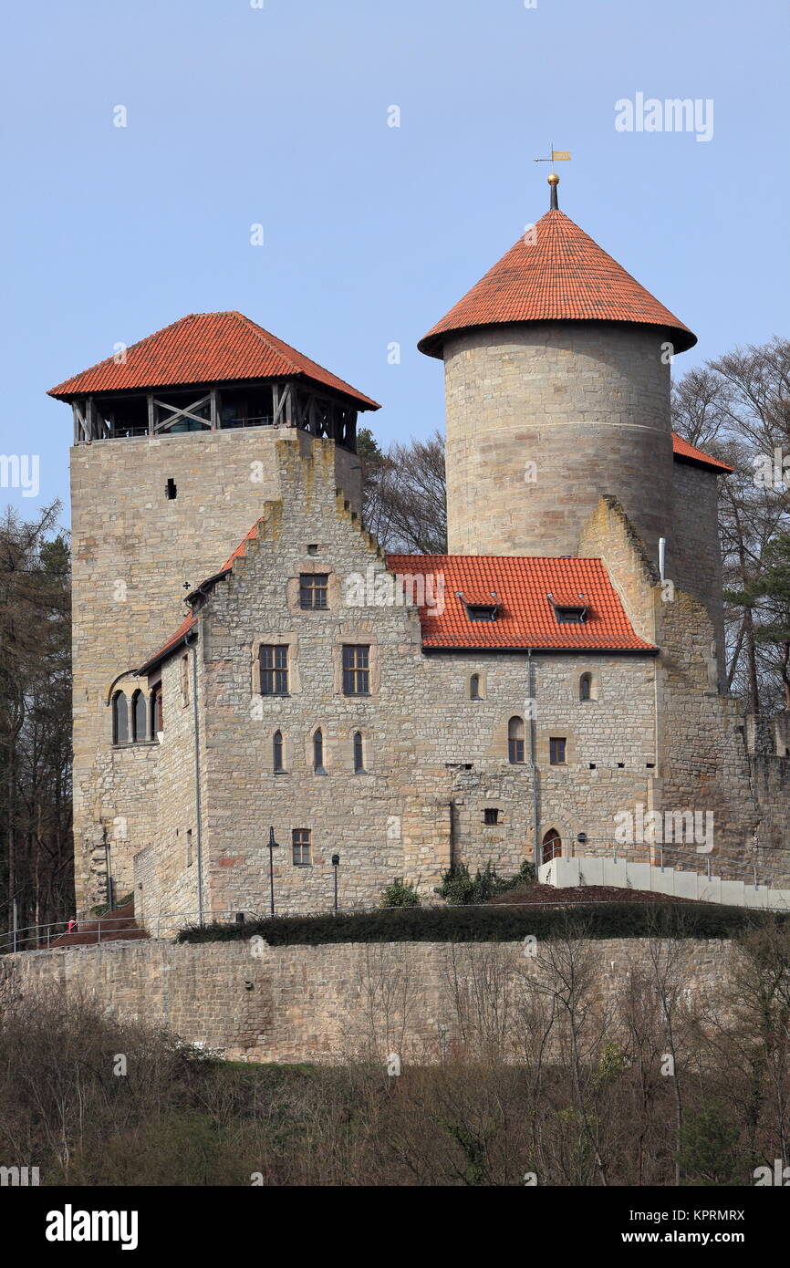 normannstein castle near treffurt in thuringia Stock Photo