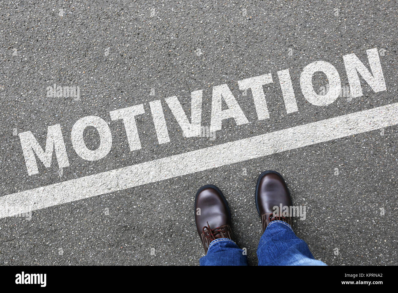 Motivation motivieren Mitarbeiter Strategie Führung führen Erfolg erfolgreich Businessman Business Konzept Stock Photo
