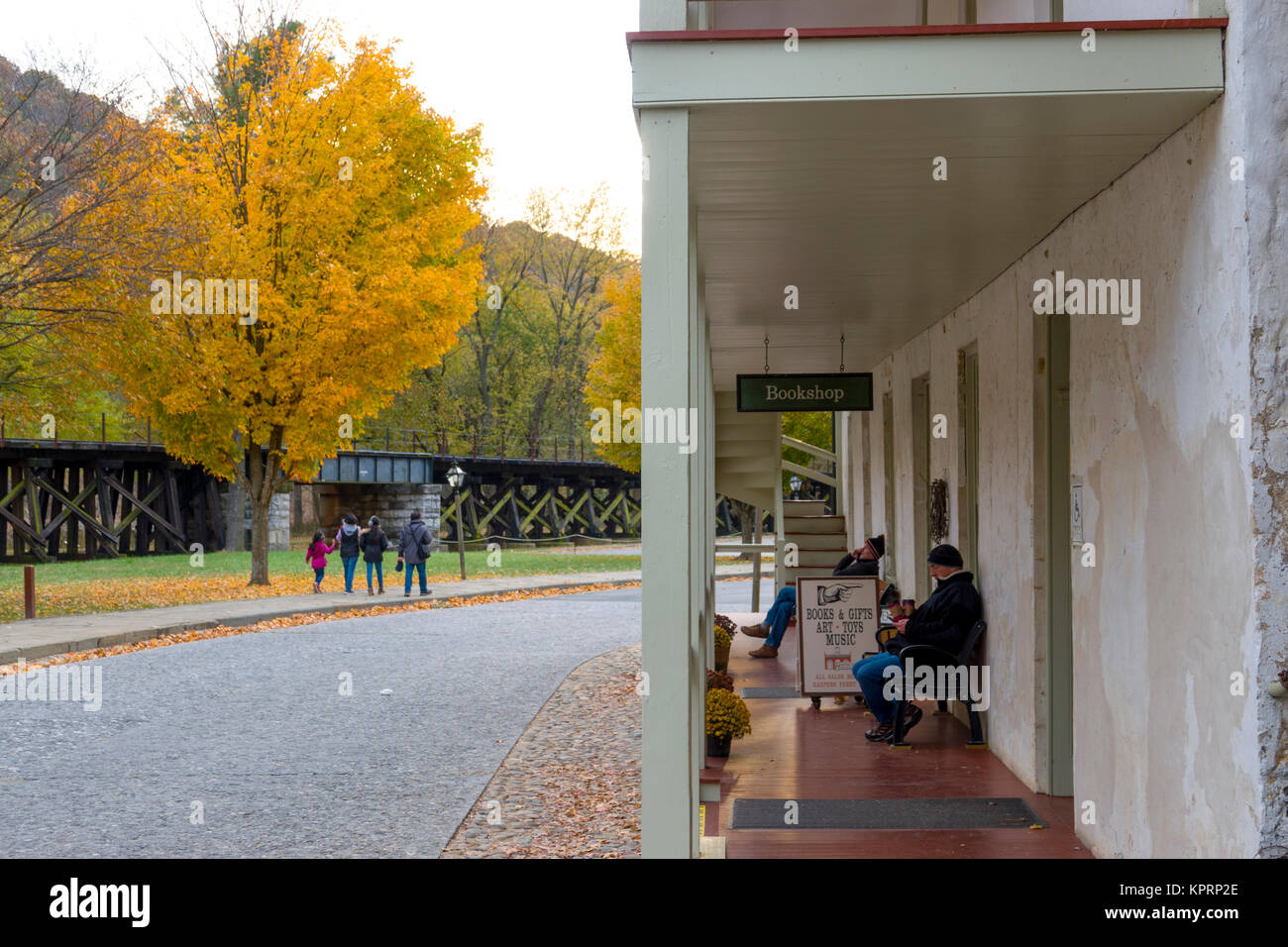 USA West Virginia WV Harpers Ferry in the fall autumn Stock Photo