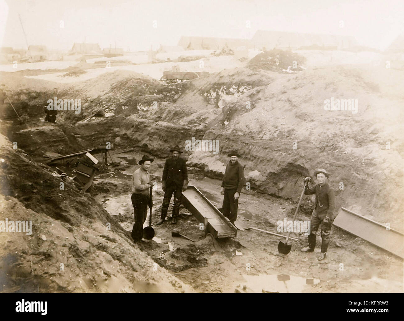 Placer Mining With Sluice Stock Photo - Alamy