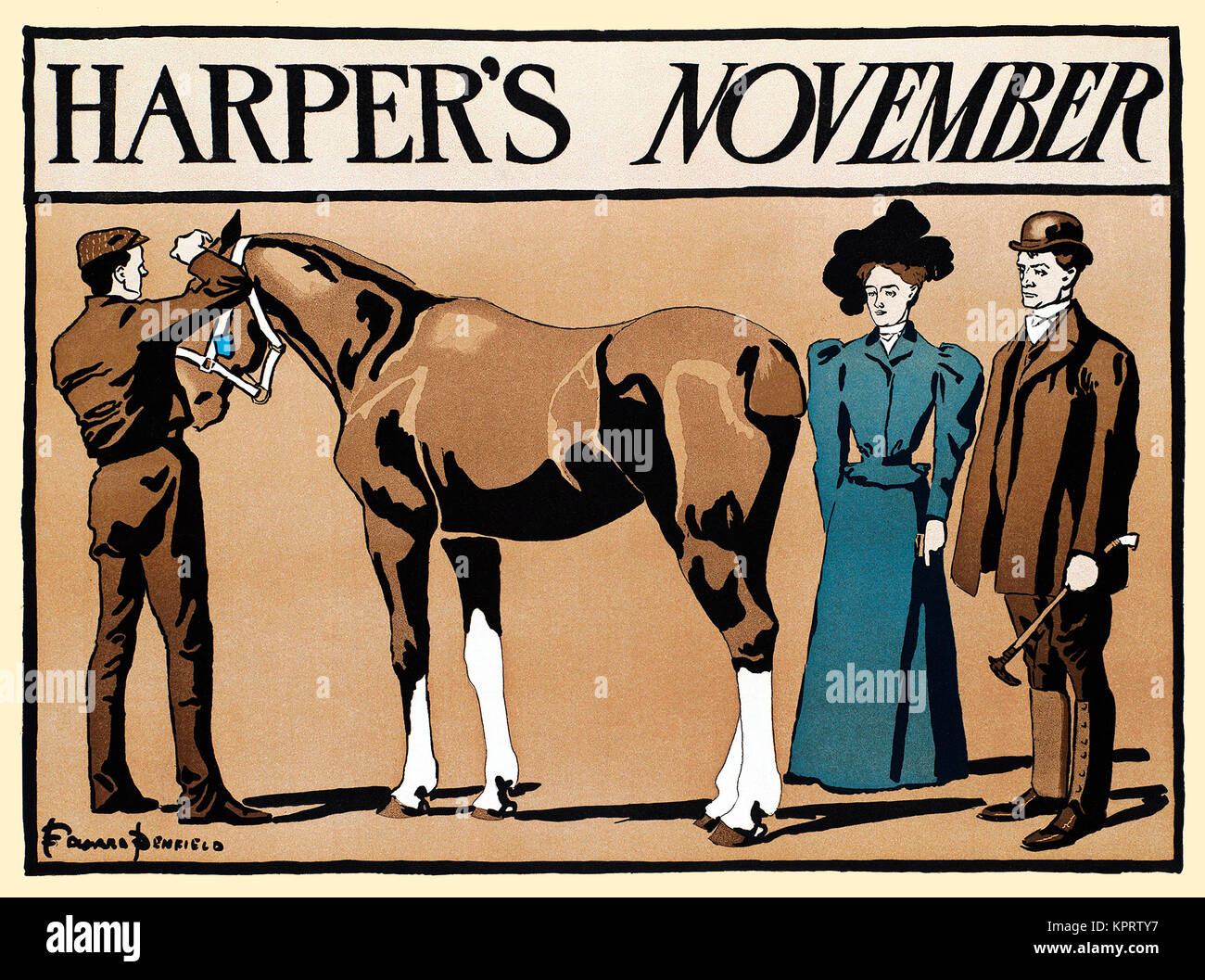 Harper's November Stock Photo