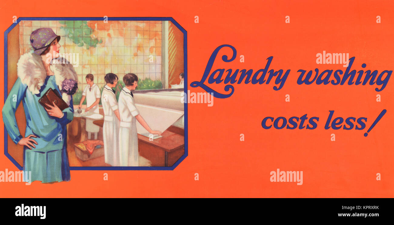 Laundry washing costs less! Stock Photo Alamy