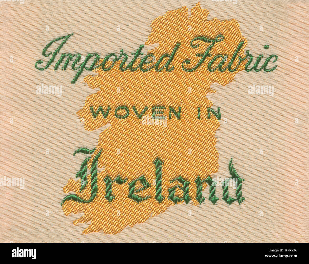 Imported Fabric Woven in Ireland Stock Photo Alamy