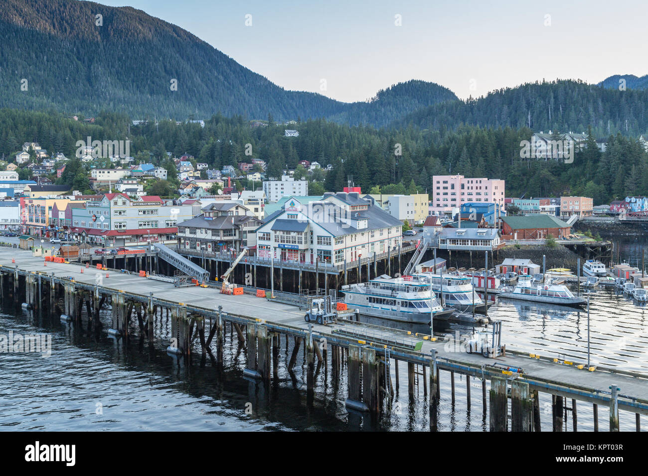Ketchikan port, Alaska, USA Stock Photo