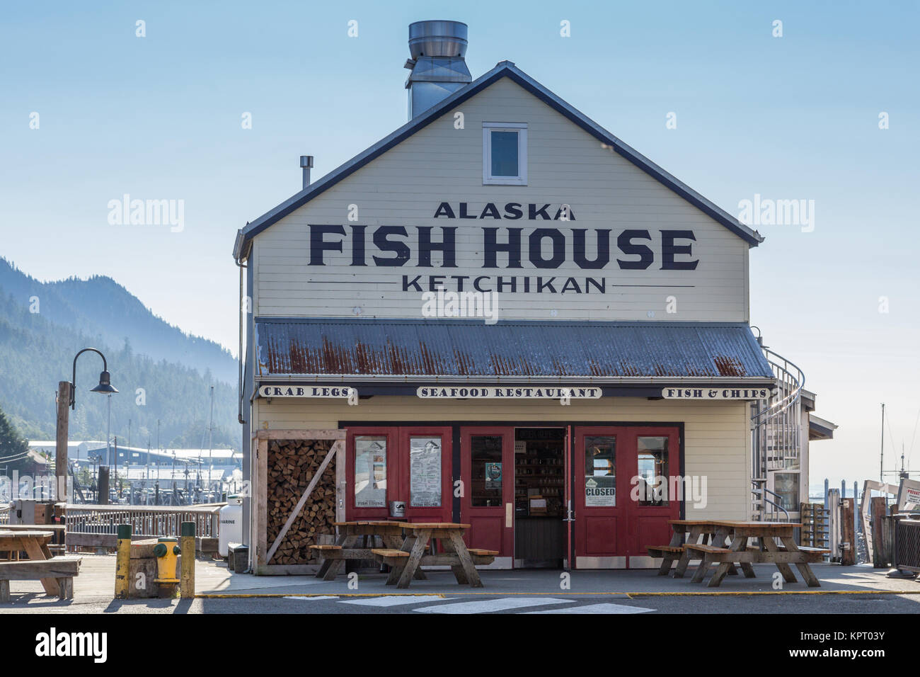 Fish House restaurant in Ketchikan, Alaska, USA Stock Photo Alamy