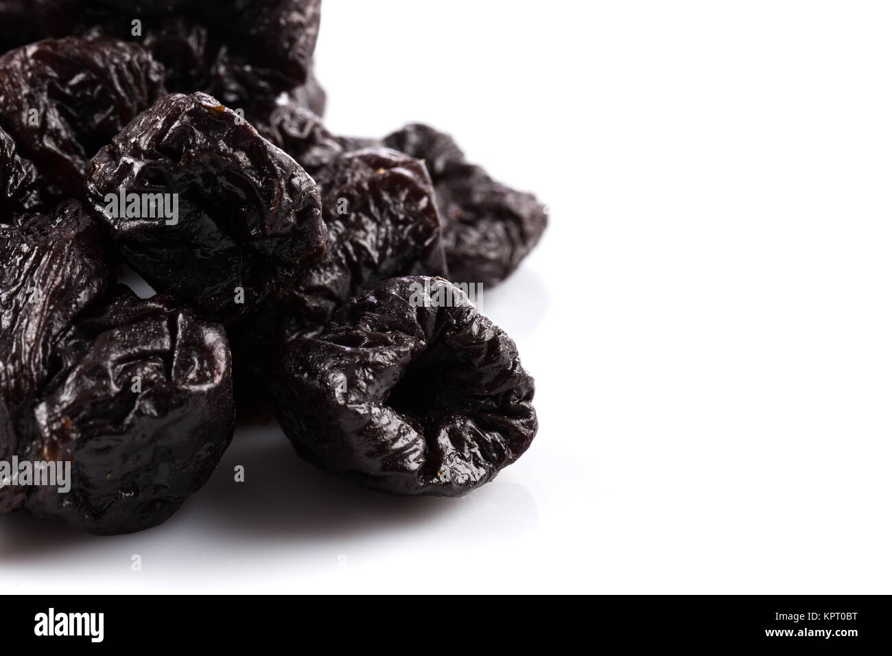 Dried plum prunes isolated Stock Photo Alamy