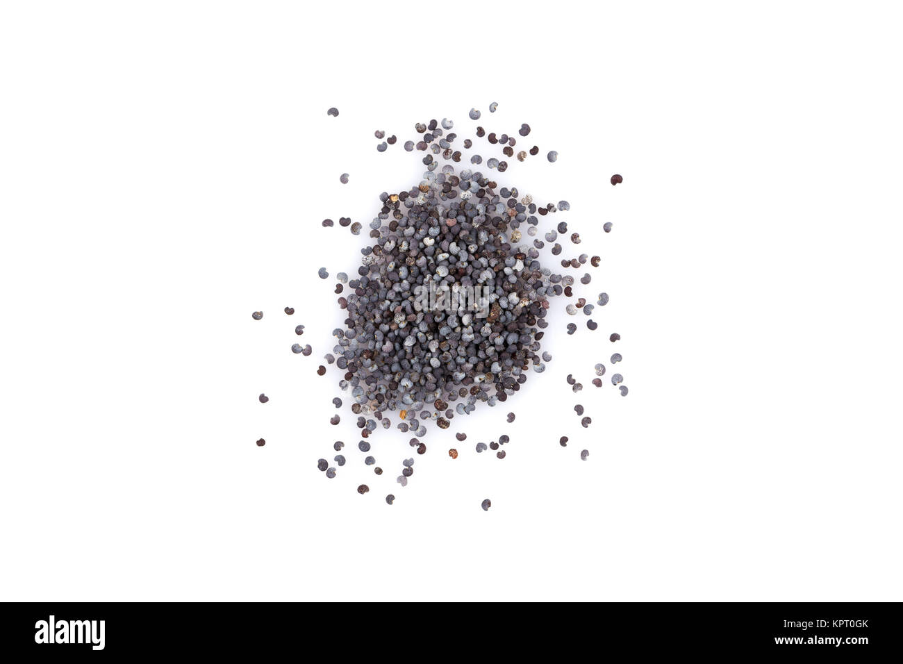 Poppy seeds isolated on white Stock Photo Alamy