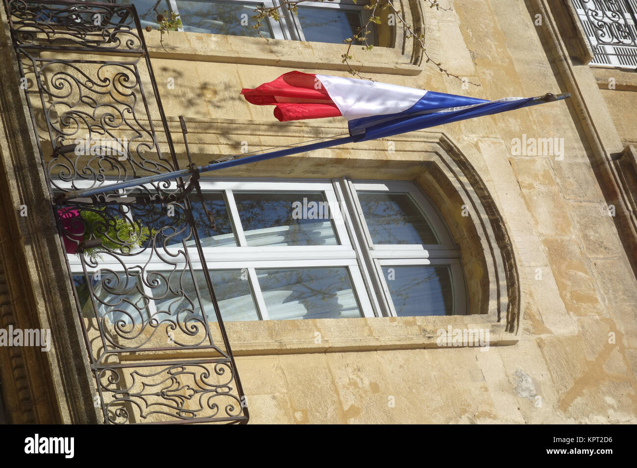 french national flag Stock Photo