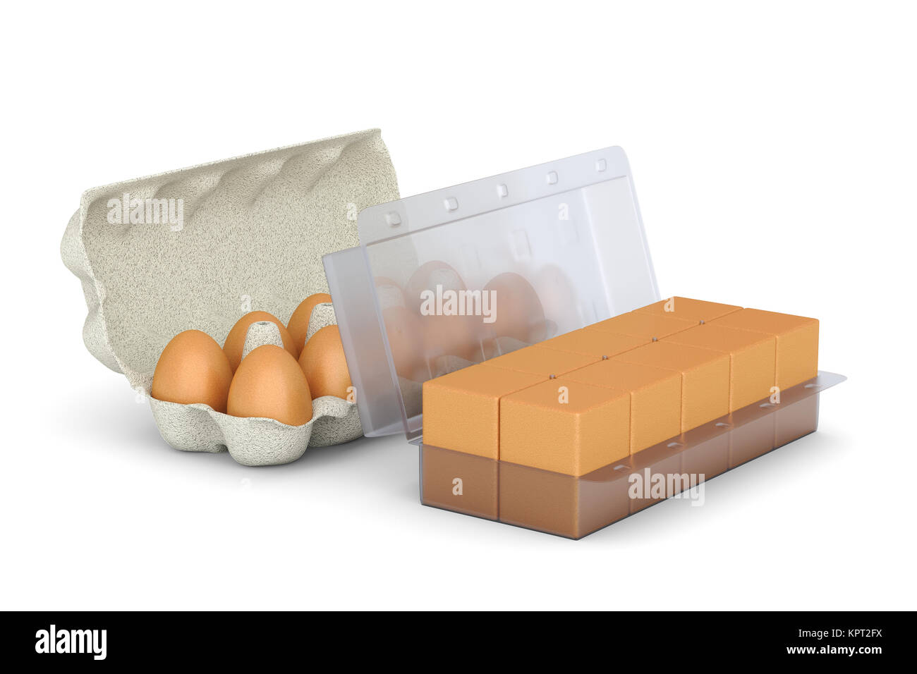 3D illustration - eierpackung Stock Photo