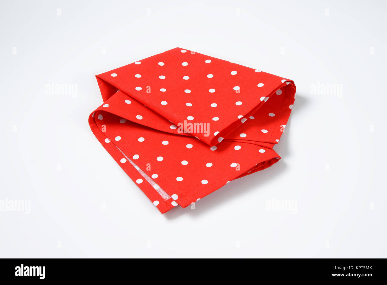 red and white polka dot placemat Stock Photo Alamy