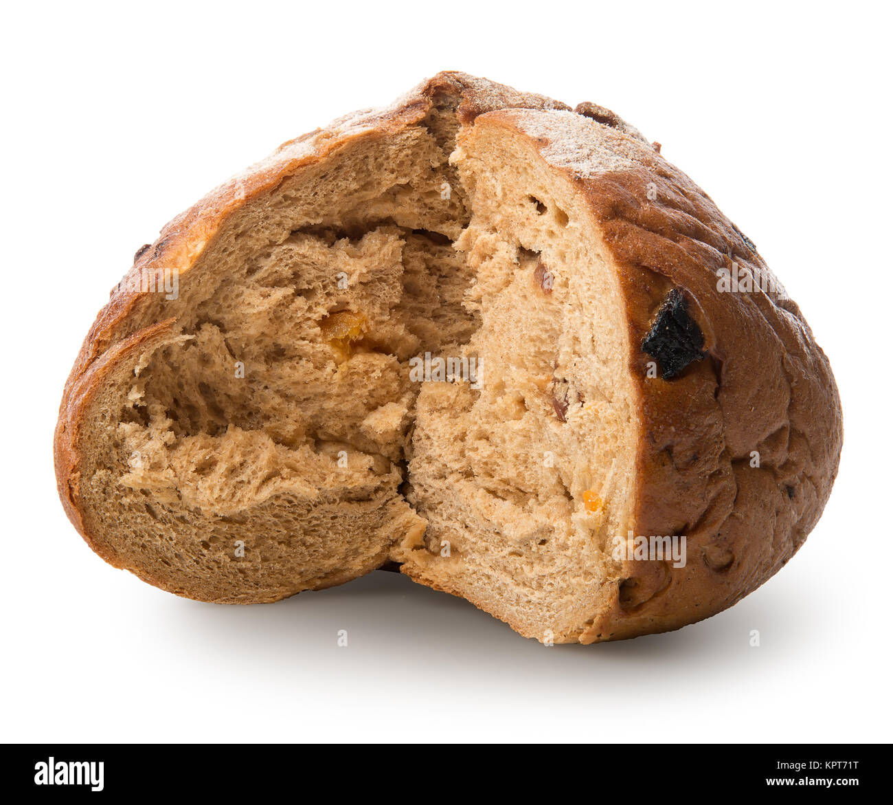 Fresh rye bread isolated on a white background Stock Photo - Alamy