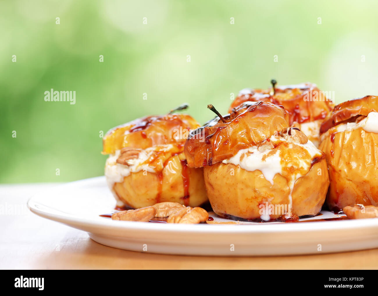 Delicious baked apples Stock Photo - Alamy