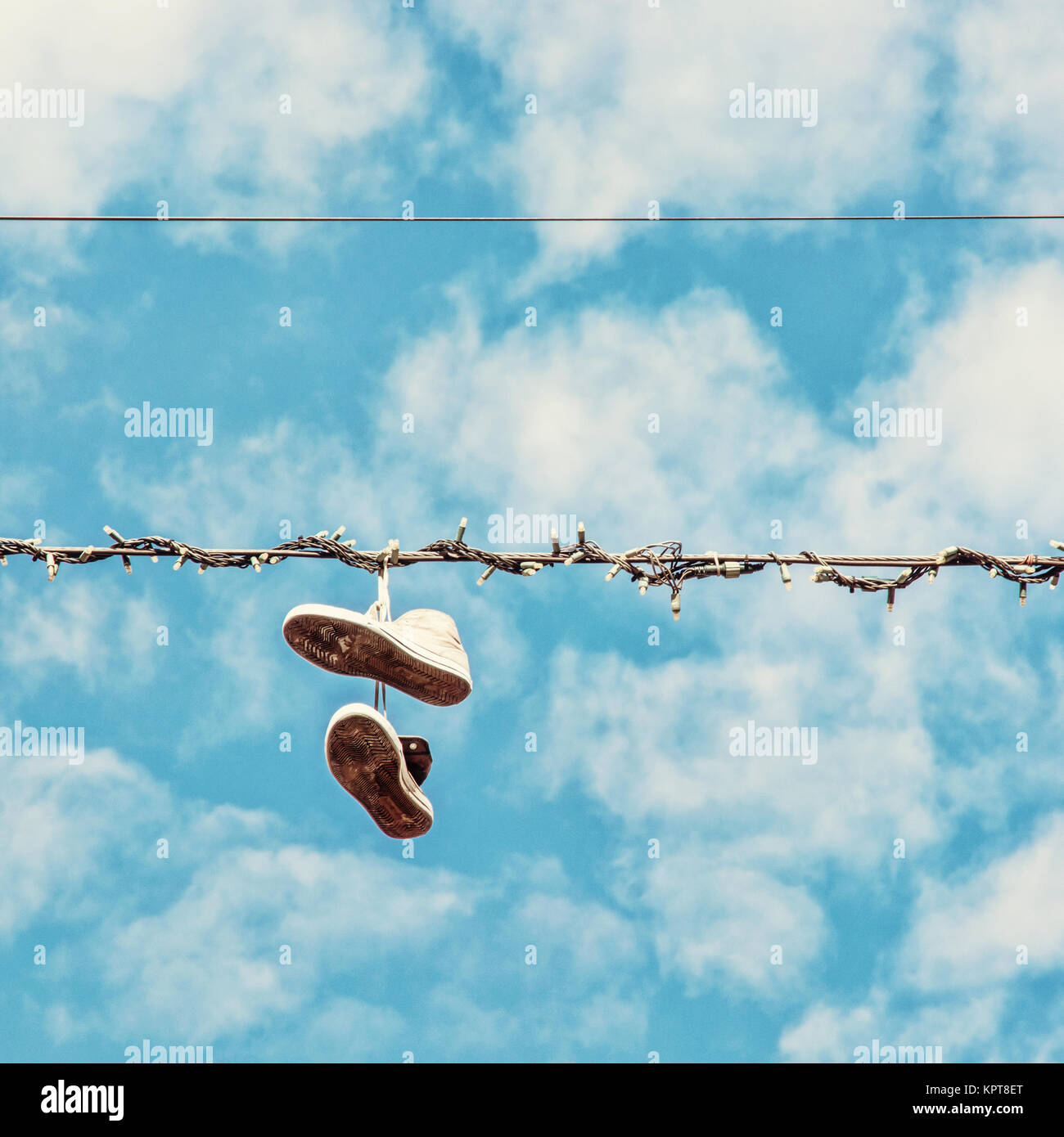1,056 Sneakers Hanging On Wire Images, Stock Photos, 3D objects, & Vectors  | Shutterstock
