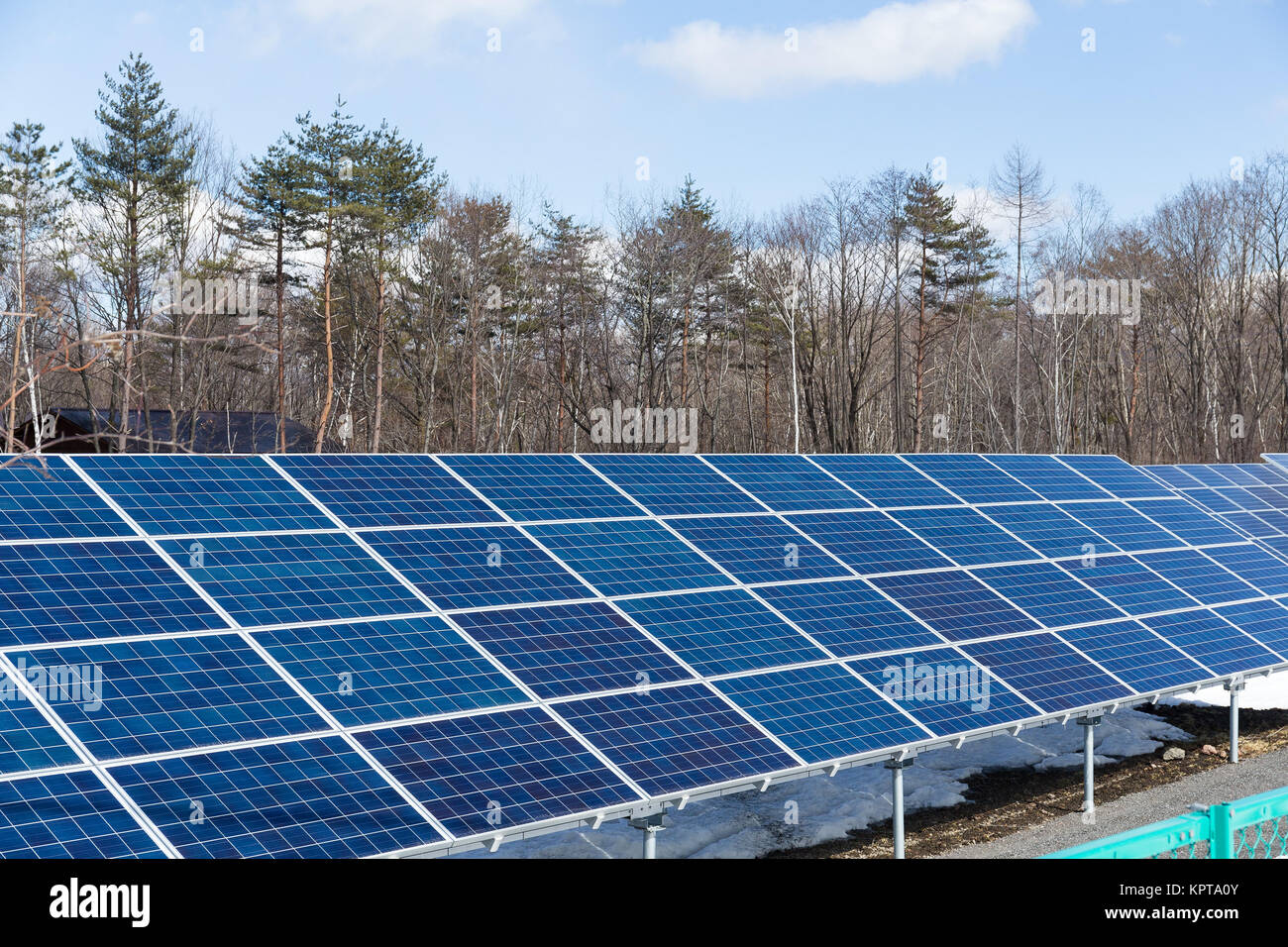 Solar panel plant Stock Photo Alamy