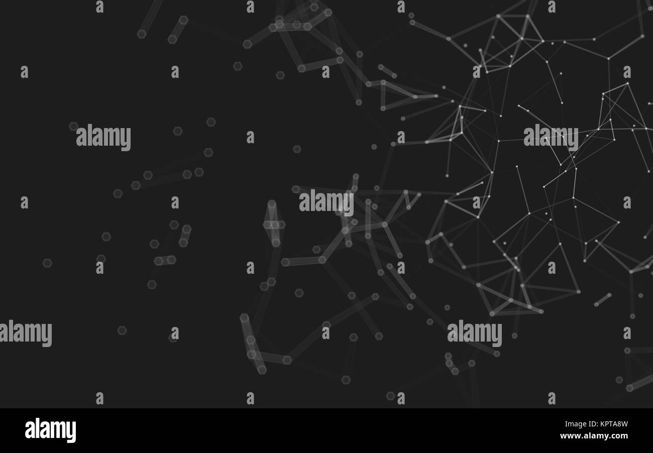 Abstract polygonal space low poly dark background Stock Photo - Alamy