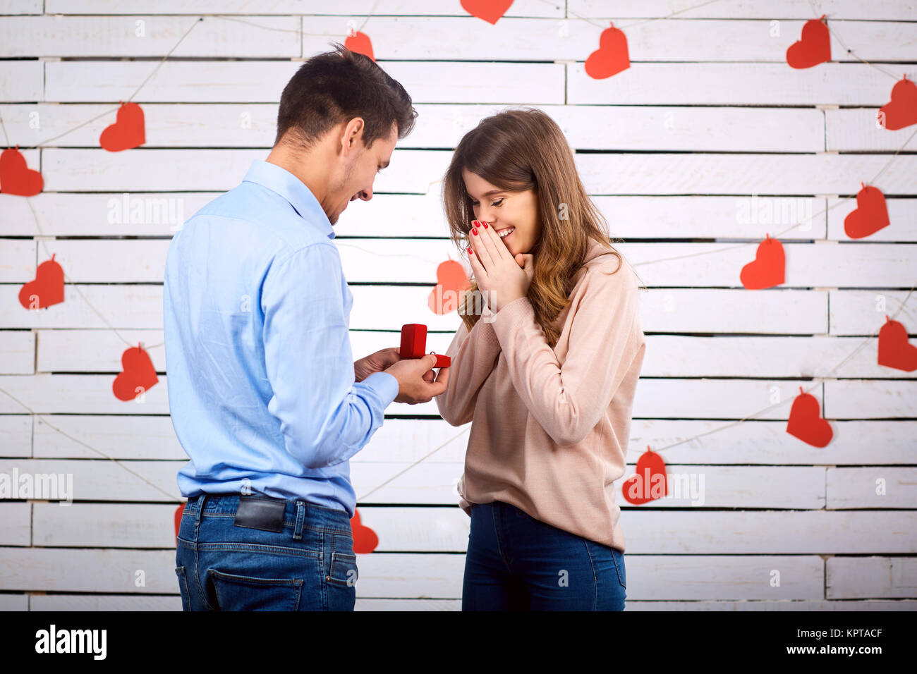 Marriage proposal Stock Photo - Alamy