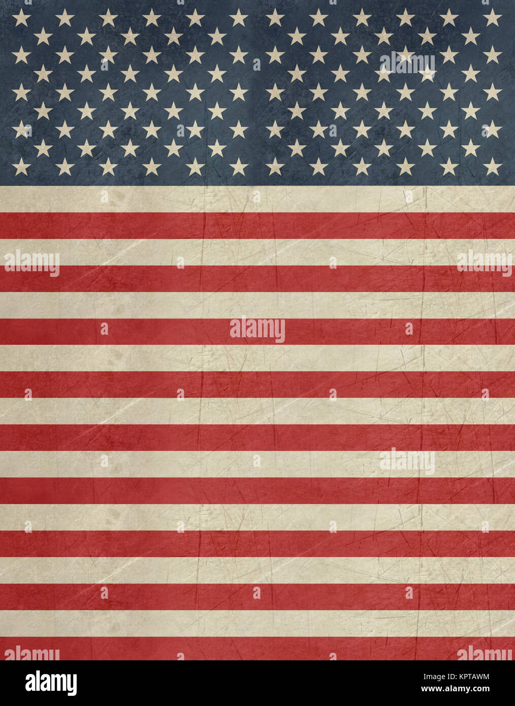 Grunge American flag banner hung vertically Stock Photo - Alamy