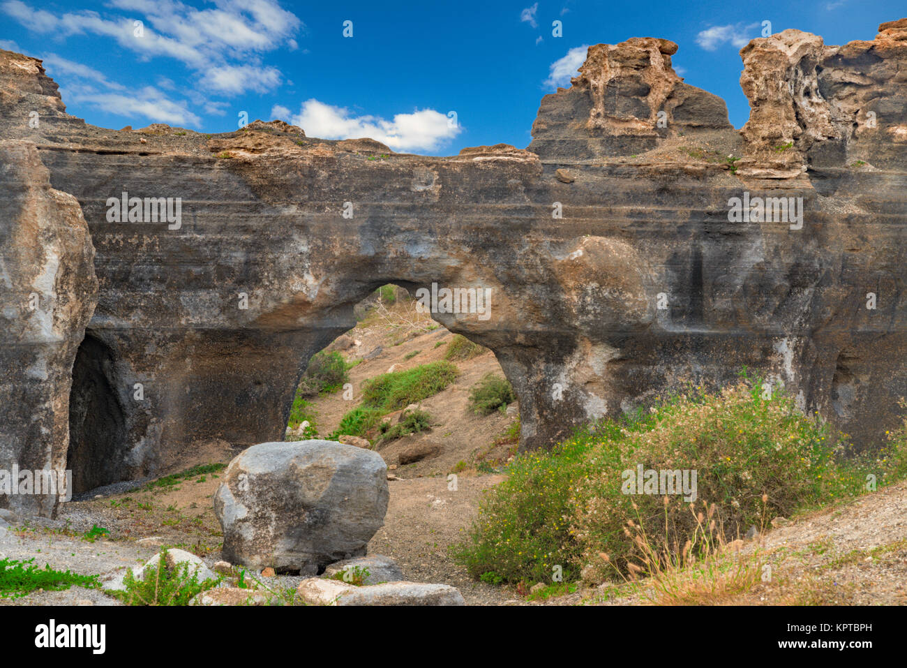 beautiful rock formations at the Barranco de las Piletas in Lanzarote Stock  Photo - Alamy