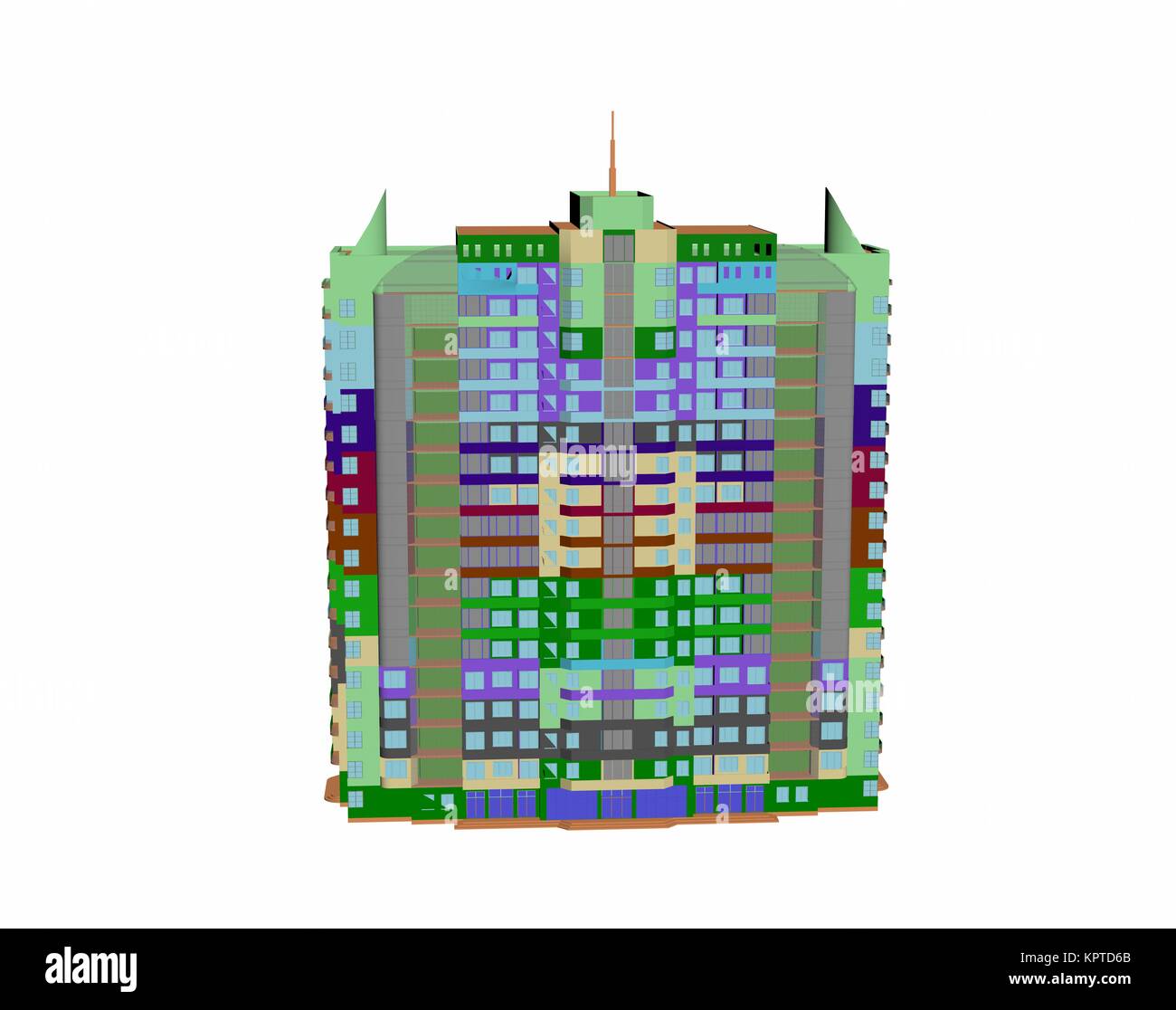 High-rise buildings exempted Stock Photo