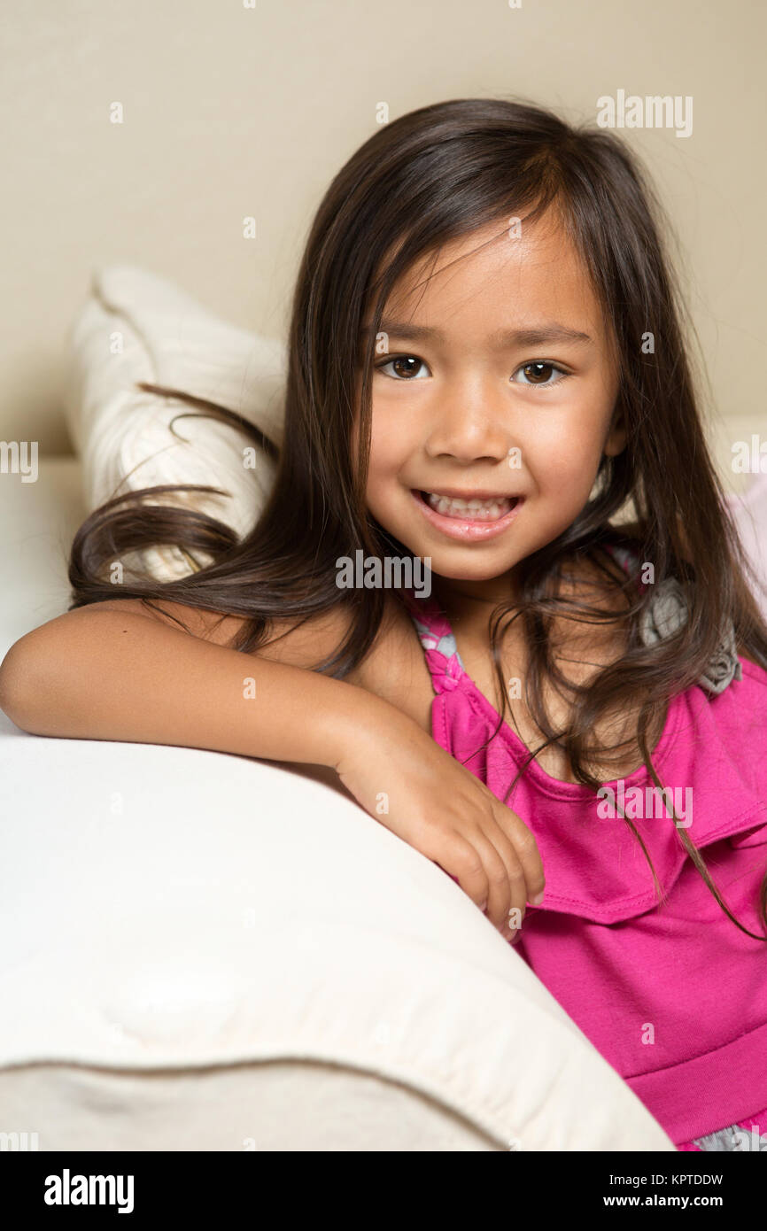 Cute Asian little girl. Stock Photo