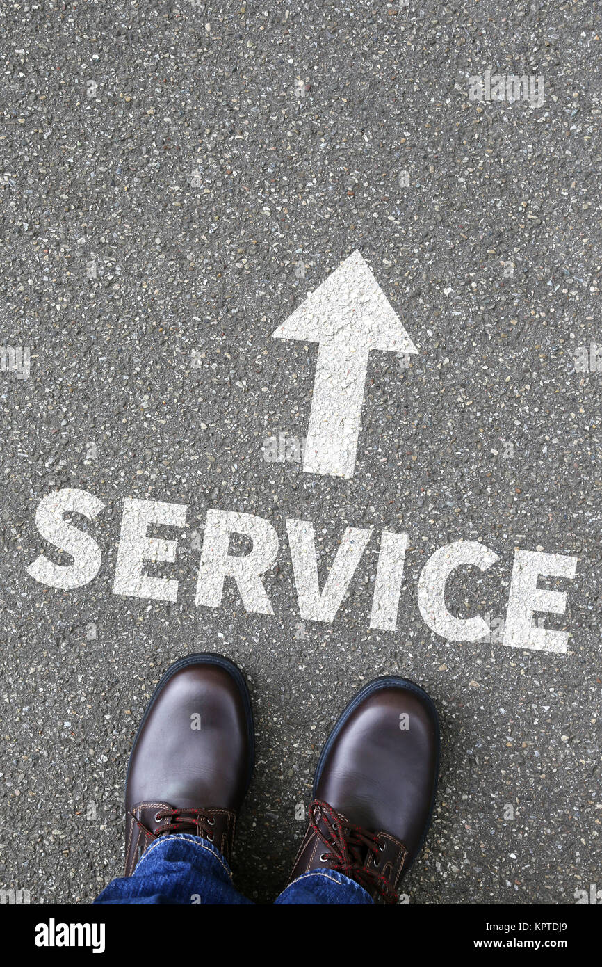 Service Kundenservice Dienstleistung Beratung Business Konzept Support Hilfe Stock Photo