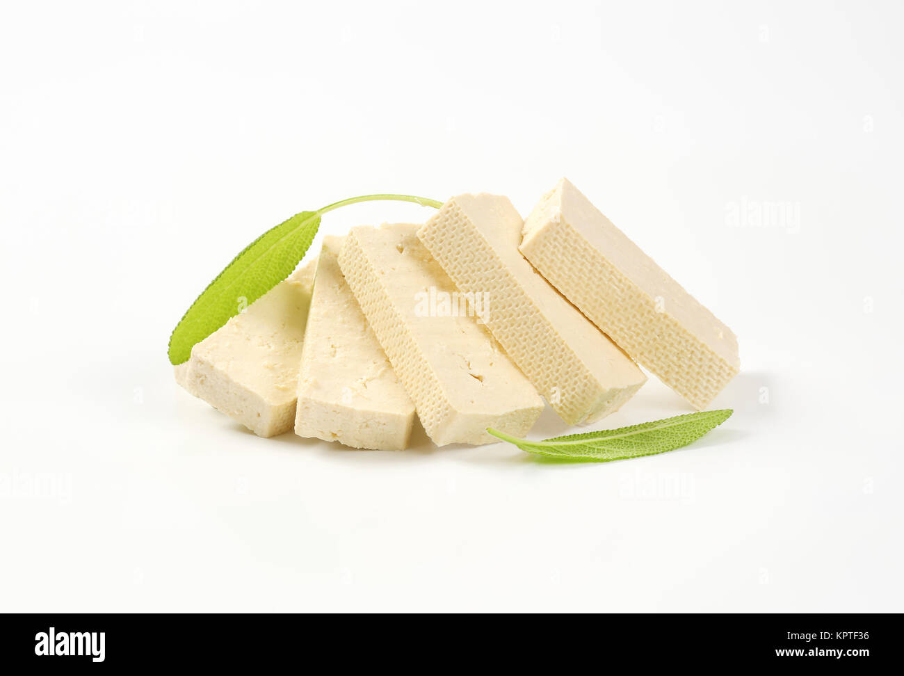 Slices of fresh bean curd (firm tofu Stock Photo Alamy