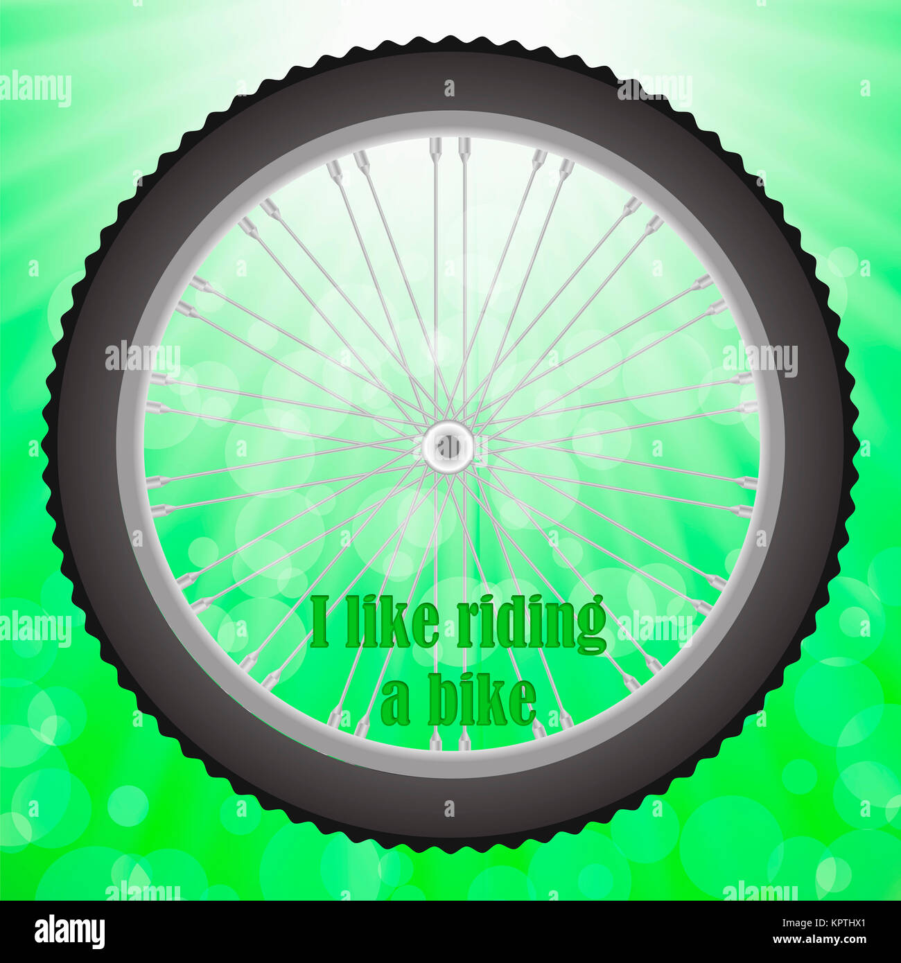 Bicycle Wheel Isolated Stock Photo Alamy