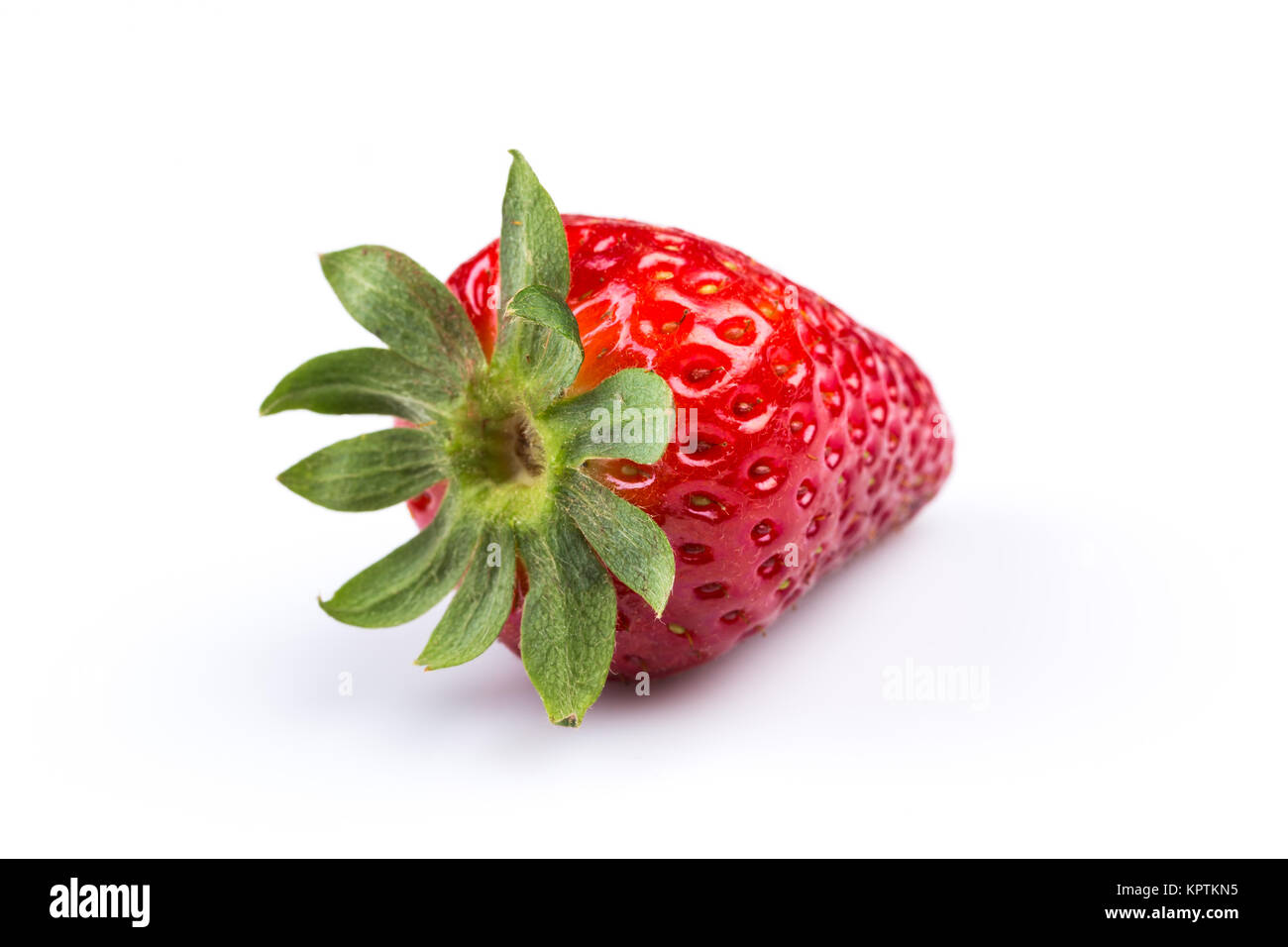 Close up of strawberry on white background Stock Photo - Alamy
