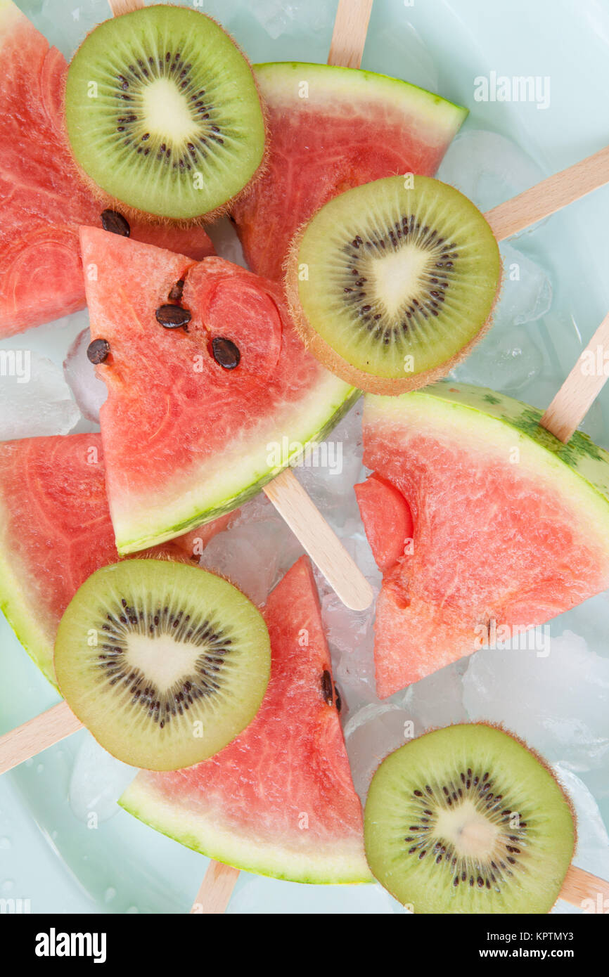 colorful fruit lolly Stock Photo