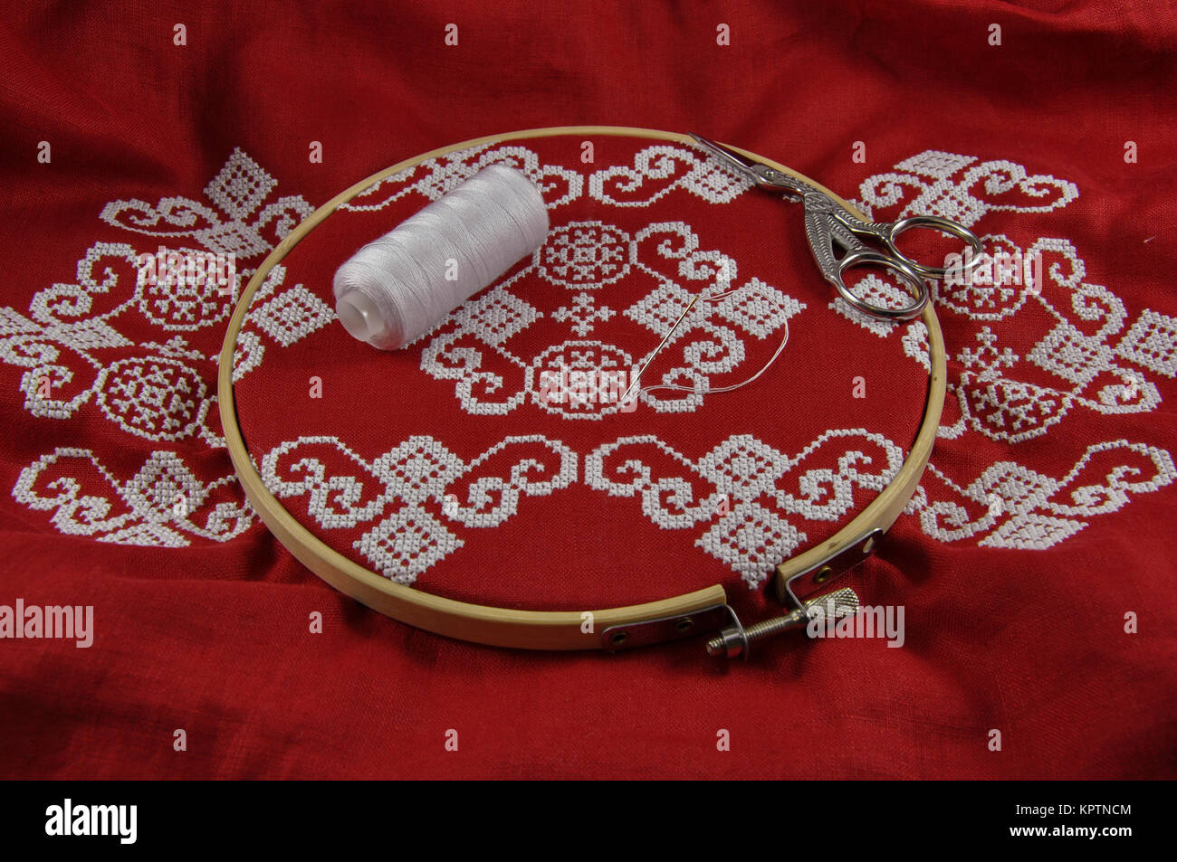 Embroidery pattern close up hi-res stock photography and images - Alamy