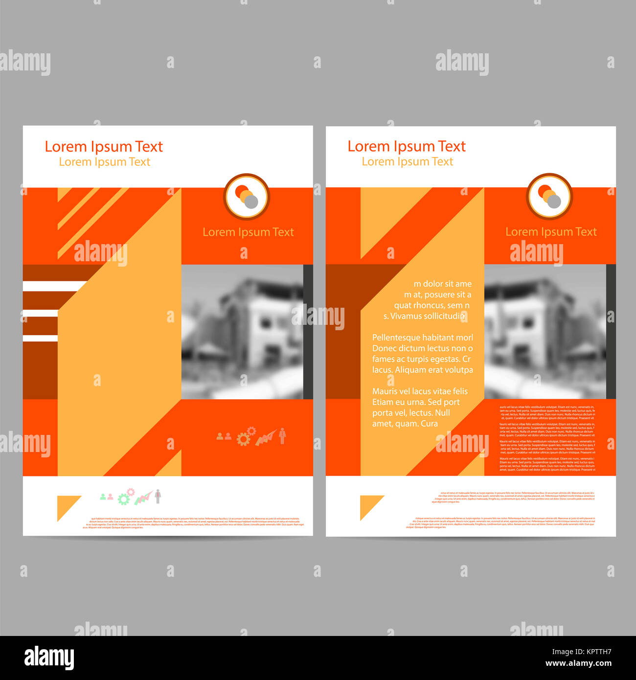 Annual Report Leaflet Brochure Flyer Template Size Design Book Stock Photo Alamy