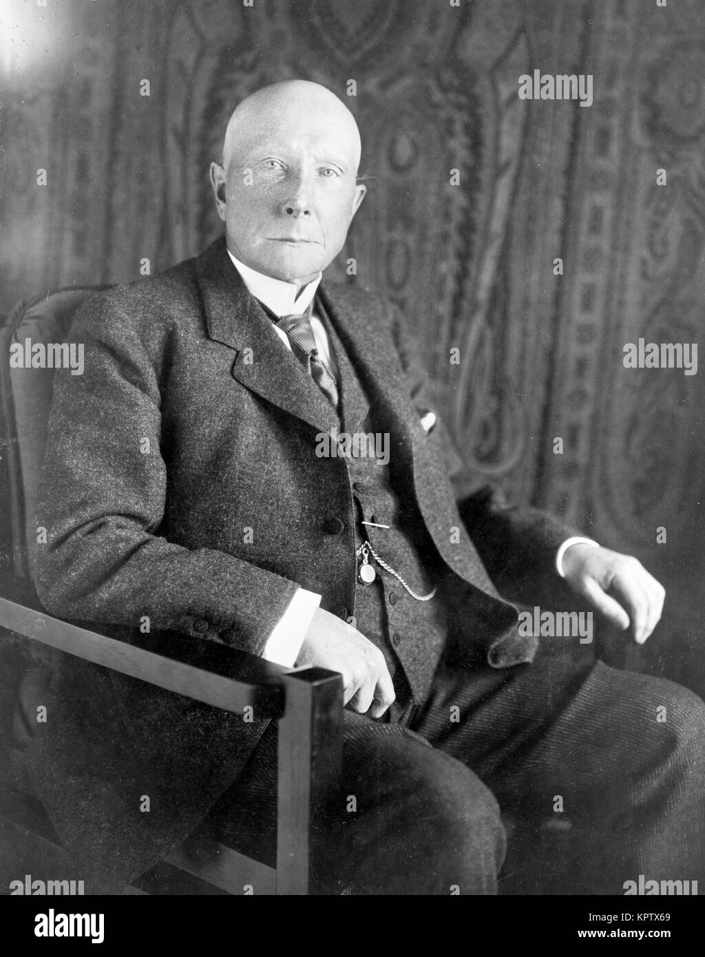 John D. Rockefeller Sr. American oil industry business magnate, industrialist Stock Photo