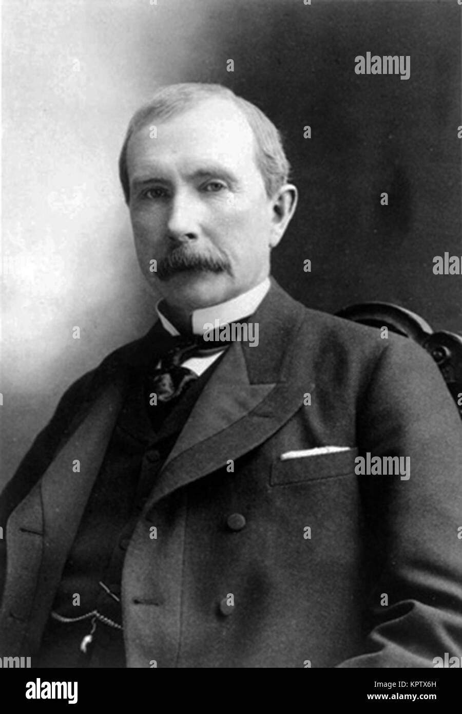 John Davison Rockefeller Sr. American oil industry business magnate, industrialist Stock Photo