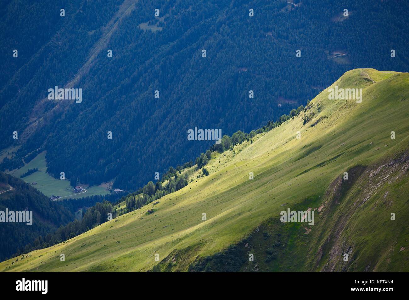 Alpine Summer Landscape Stock Photo