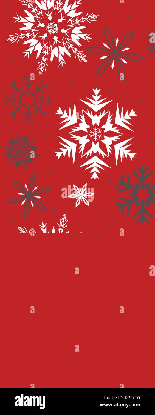 Snowflakes seamless vector pattern for Christmas packaging, textiles, wallpaper vector illustration. Stock Vector
