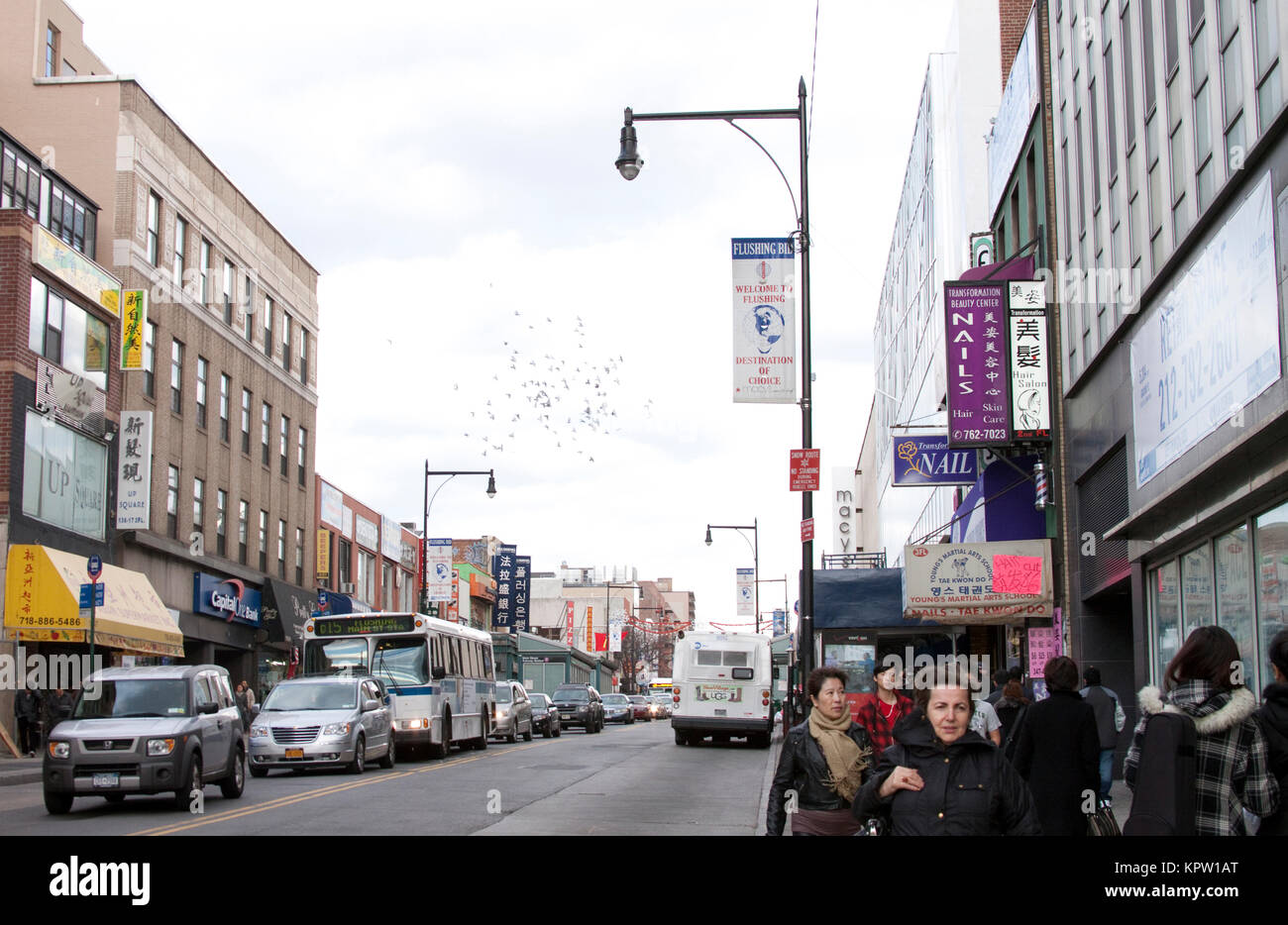 Flushing Chinatown, Queens, New York Stock Photo Alamy