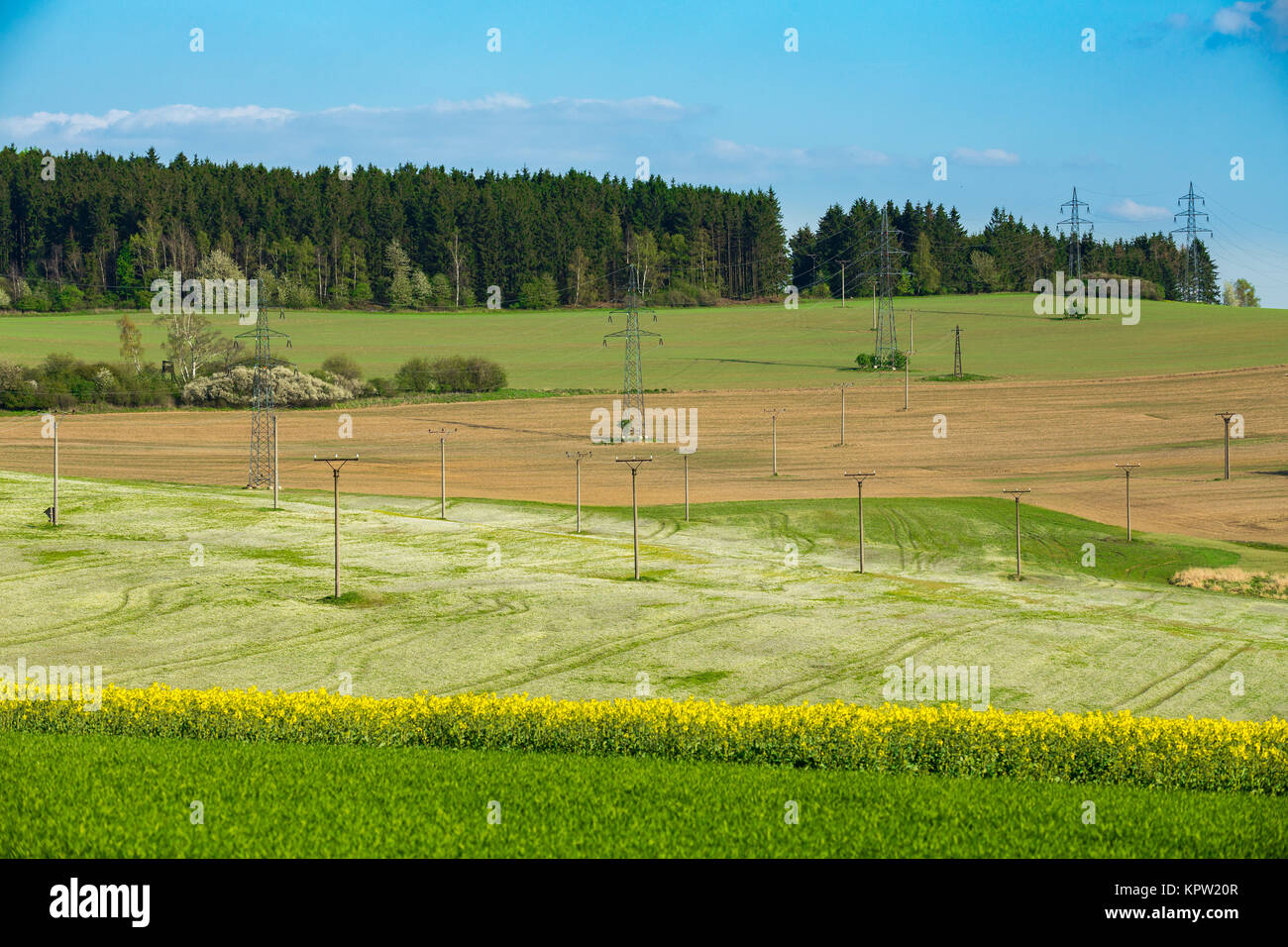 Beautiful summer rural landscape Stock Photo - Alamy